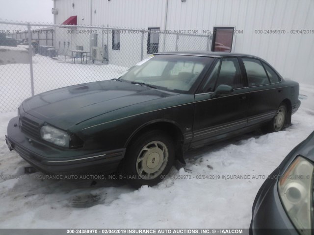 1G3HN52K3S4828958 - 1995 OLDSMOBILE 88 ROYALE GREEN photo 2