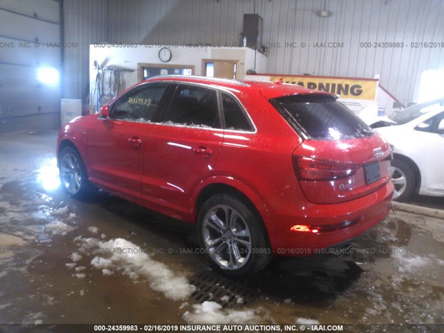 WA1JCCFS0JR021718 - 2018 AUDI Q3 PREMIUM PLUS RED photo 3