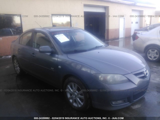 JM1BK324981785953 - 2008 MAZDA 3 S GRAY photo 1