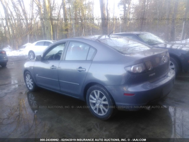 JM1BK324981785953 - 2008 MAZDA 3 S GRAY photo 3