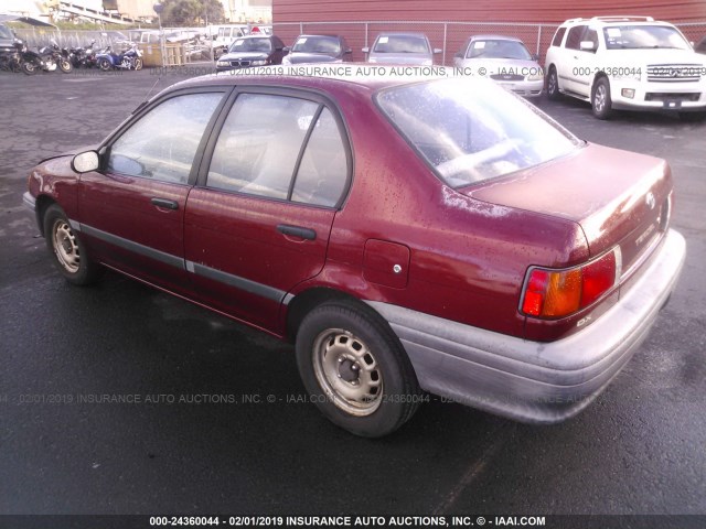 JT2EL43A7M0048764 - 1991 TOYOTA TERCEL DELUXE RED photo 3