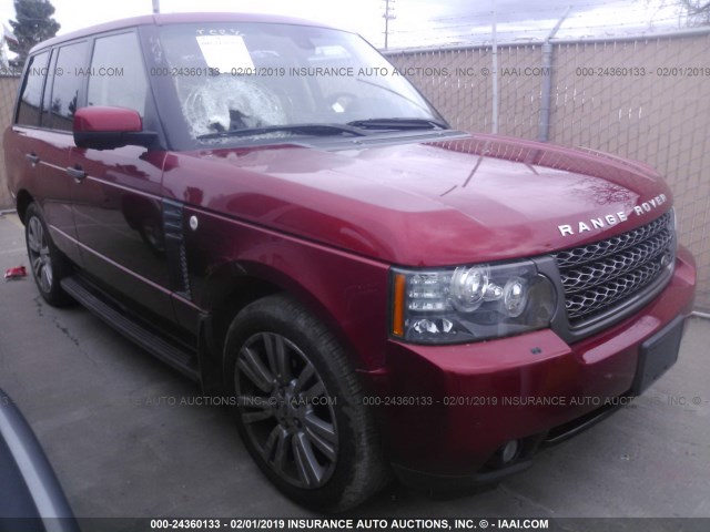 SALMF1D4XBA329300 - 2011 LAND ROVER RANGE ROVER HSE LUXURY RED photo 1
