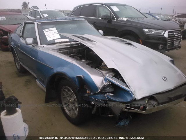 JN1CZ04S0BX606989 - 1981 DATSUN 280ZX BLUE photo 1