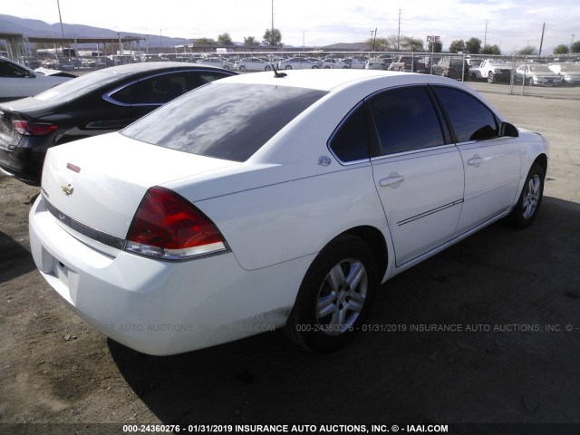 2G1WB58N979144625 - 2007 CHEVROLET IMPALA LS WHITE photo 4