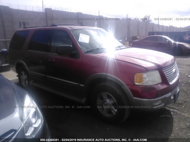 1FMRU17W93LB88284 - 2003 FORD EXPEDITION EDDIE BAUER RED photo 1