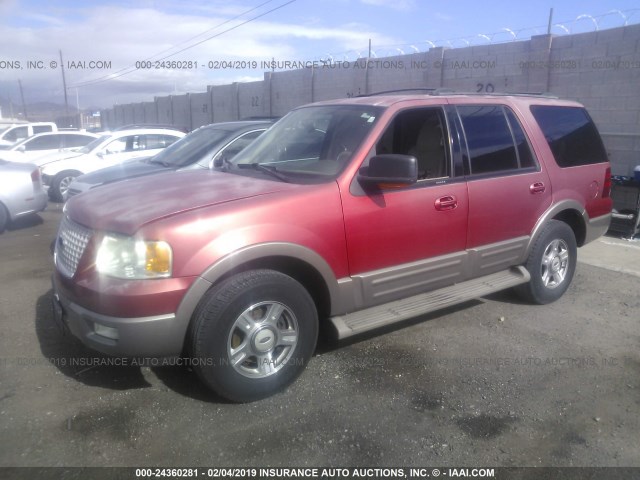 1FMRU17W93LB88284 - 2003 FORD EXPEDITION EDDIE BAUER RED photo 2