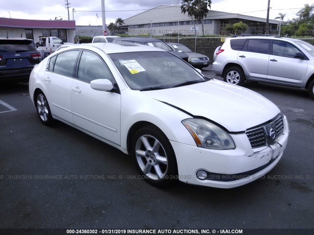 1N4BA41E44C807364 - 2004 NISSAN MAXIMA SE/SL WHITE photo 1