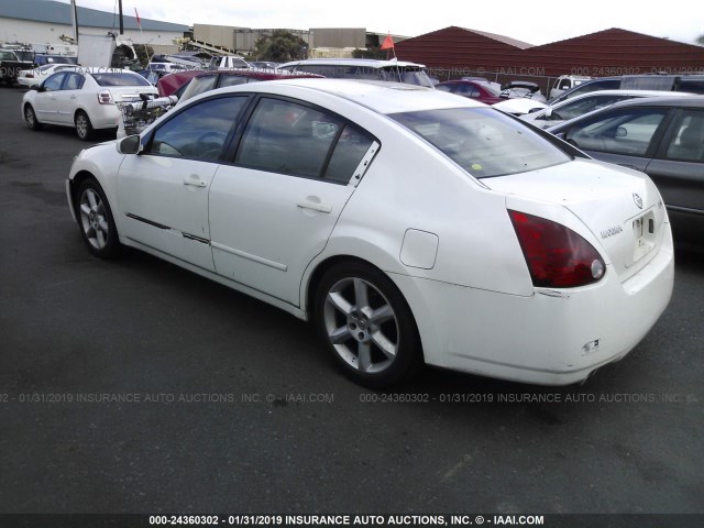 1N4BA41E44C807364 - 2004 NISSAN MAXIMA SE/SL WHITE photo 3