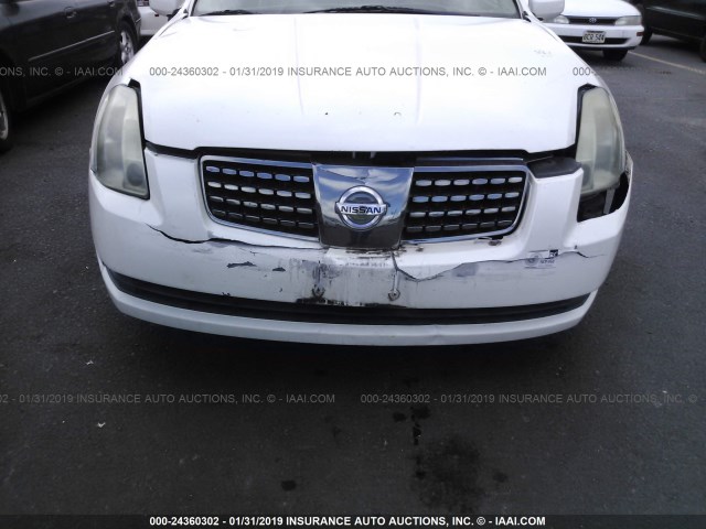 1N4BA41E44C807364 - 2004 NISSAN MAXIMA SE/SL WHITE photo 6