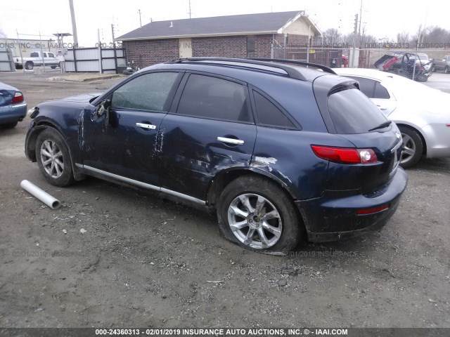 JNRAS08W96X208885 - 2006 INFINITI FX35 BLUE photo 3