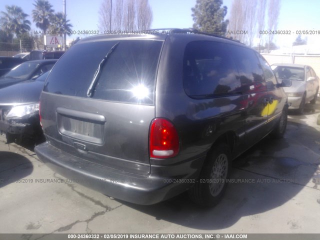 1C4GP54L0WB651864 - 1998 CHRYSLER TOWN & COUNTRY LX GRAY photo 4