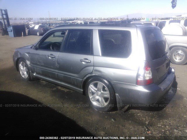 JF1SG69607H733133 - 2007 SUBARU FORESTER 2.5XT LTD/SPORTS 2.5XT GRAY photo 3