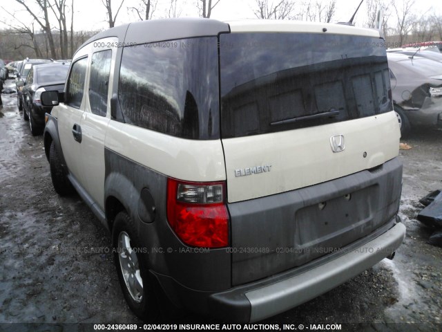 5J6YH28685L003339 - 2005 HONDA ELEMENT EX BEIGE photo 3