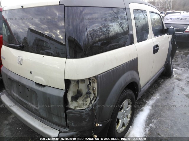 5J6YH28685L003339 - 2005 HONDA ELEMENT EX BEIGE photo 4