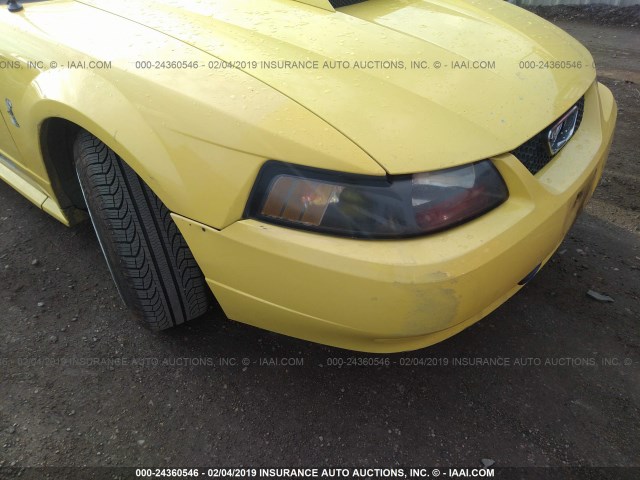 1FAFP44412F235779 - 2002 FORD MUSTANG YELLOW photo 6