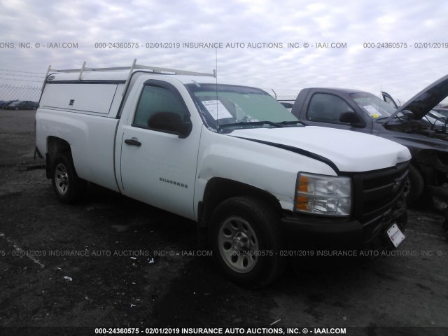 1GCNCPEX9BZ418406 - 2011 CHEVROLET SILVERADO C1500 WHITE photo 1