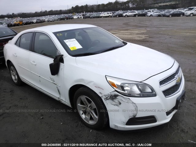 1G11B5SA4DF141442 - 2013 CHEVROLET MALIBU LS WHITE photo 1