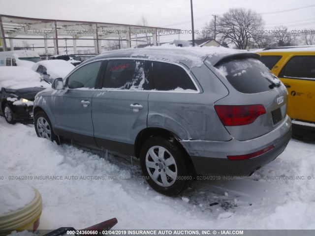 WA1BY74L17D074684 - 2007 AUDI Q7 3.6 QUATTRO PREMIUM GRAY photo 3