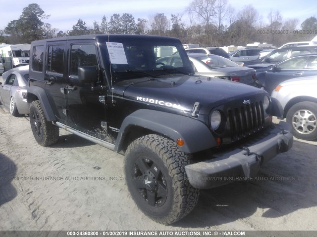 1J4GA69157L165894 - 2007 JEEP WRANGLER RUBICON BLACK photo 1