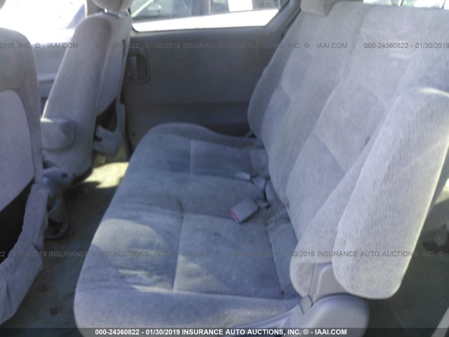 KNDUP132656678630 - 2005 KIA SEDONA EX/LX SILVER photo 8