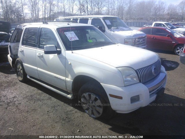 4M2EU47E46UJ12573 - 2006 MERCURY MOUNTAINEER LUXURY WHITE photo 1