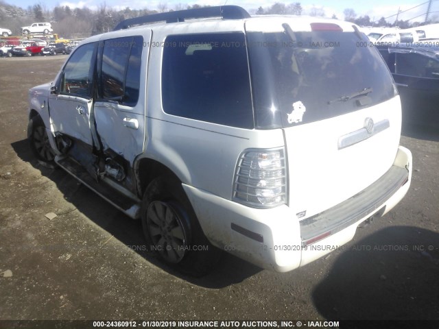 4M2EU47E46UJ12573 - 2006 MERCURY MOUNTAINEER LUXURY WHITE photo 3