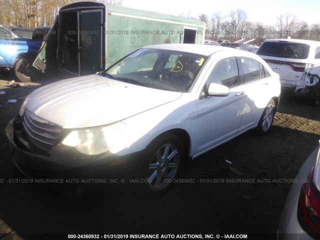 1C3LC66M78N278527 - 2008 CHRYSLER SEBRING LIMITED WHITE photo 2