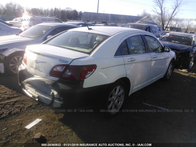 1C3LC66M78N278527 - 2008 CHRYSLER SEBRING LIMITED WHITE photo 4