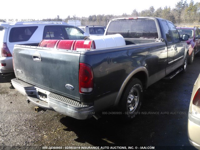 1FTRX17L11NA07438 - 2001 FORD F150 GREEN photo 4