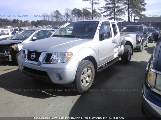 1N6BD0CT3DN739288 - 2013 NISSAN FRONTIER S/SV SILVER photo 2