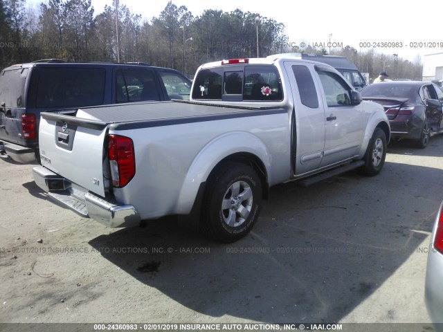 1N6BD0CT3DN739288 - 2013 NISSAN FRONTIER S/SV SILVER photo 4