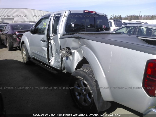 1N6BD0CT3DN739288 - 2013 NISSAN FRONTIER S/SV SILVER photo 6