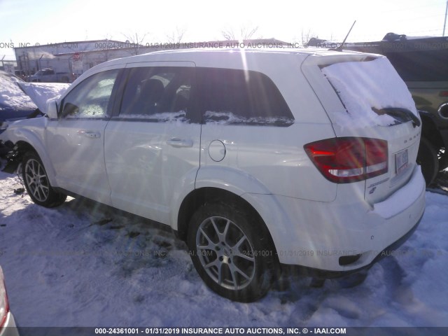 3C4PDDEGXJT389024 - 2018 DODGE JOURNEY GT WHITE photo 3