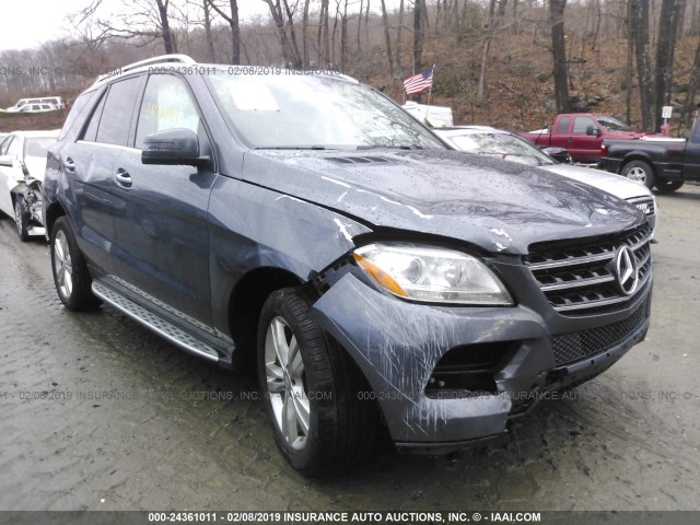 4JGDA0EB5FA539463 - 2015 MERCEDES-BENZ ML 250 BLUETEC GRAY photo 1