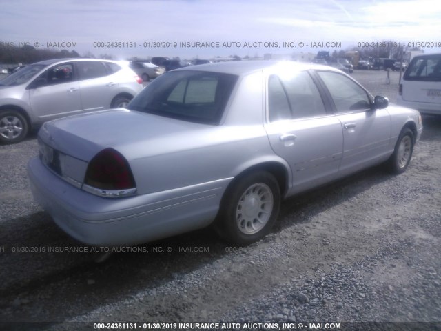 2FAFP74W9WX191558 - 1998 FORD CROWN VICTORIA LX SILVER photo 4