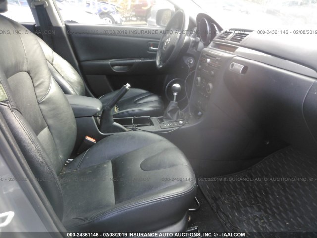 JM1BK324461508916 - 2006 MAZDA 3 S GRAY photo 5