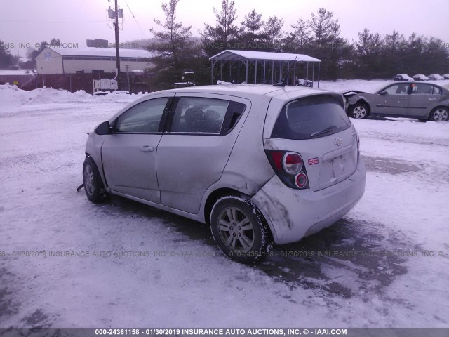 1G1JA6SH4C4100180 - 2012 CHEVROLET SONIC LS 银色 照片 3