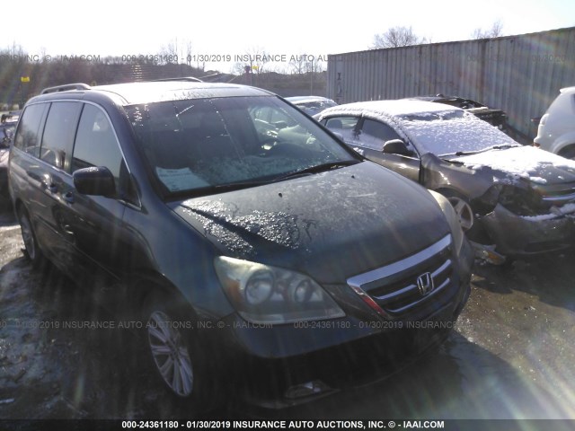 5FNRL38885B007264 - 2005 HONDA ODYSSEY TOURING GRAY photo 1