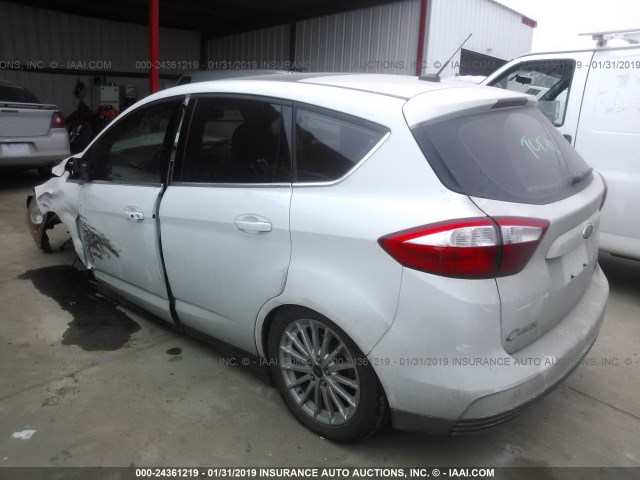 1FADP5BU8FL116456 - 2015 FORD C-MAX SEL WHITE photo 3