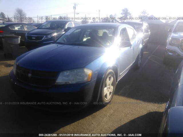 1B3LC46B69N566234 - 2009 DODGE AVENGER SE/SXT BLUE photo 2