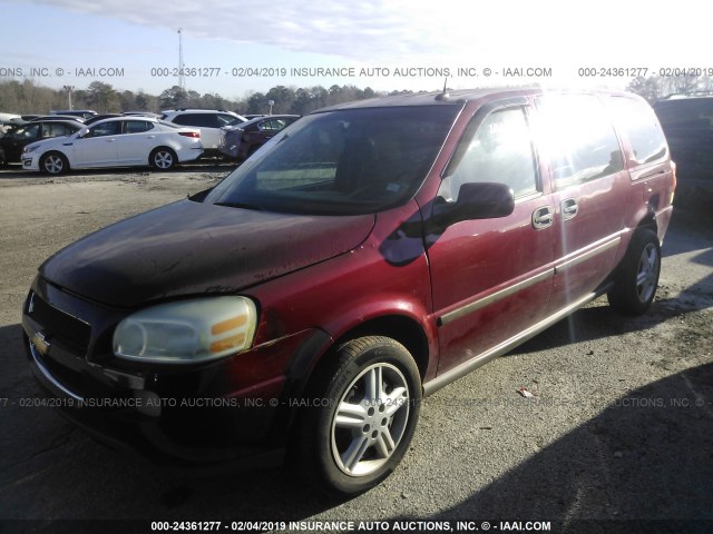 1GNDV03LX5D181124 - 2005 CHEVROLET UPLANDER BURGUNDY photo 2