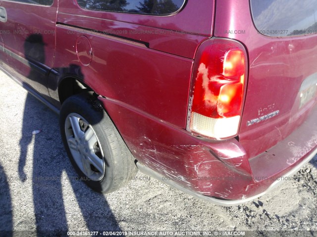 1GNDV03LX5D181124 - 2005 CHEVROLET UPLANDER BURGUNDY photo 6