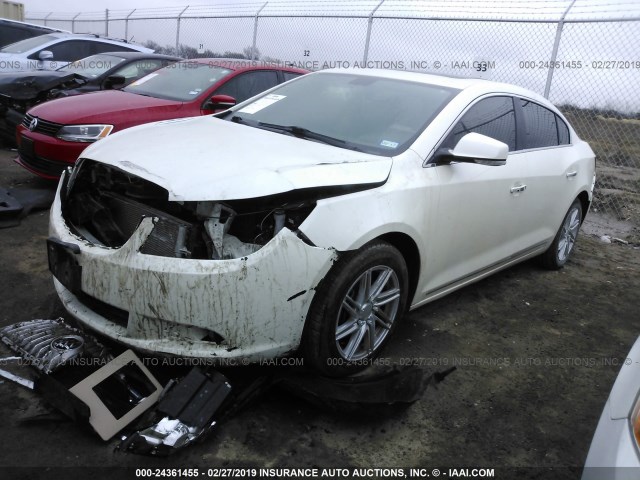 1G4GE5GV7AF197435 - 2010 BUICK LACROSSE CXS WHITE photo 2