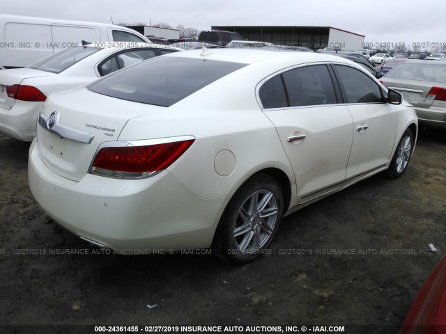 1G4GE5GV7AF197435 - 2010 BUICK LACROSSE CXS WHITE photo 4