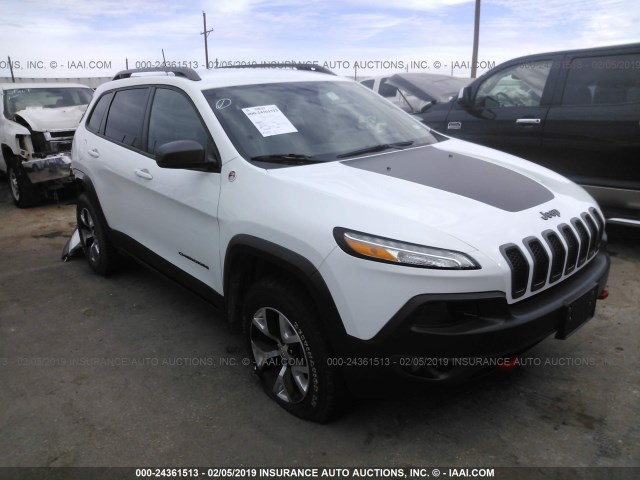 1C4PJMBS8GW122145 - 2016 JEEP CHEROKEE TRAILHAWK WHITE photo 1