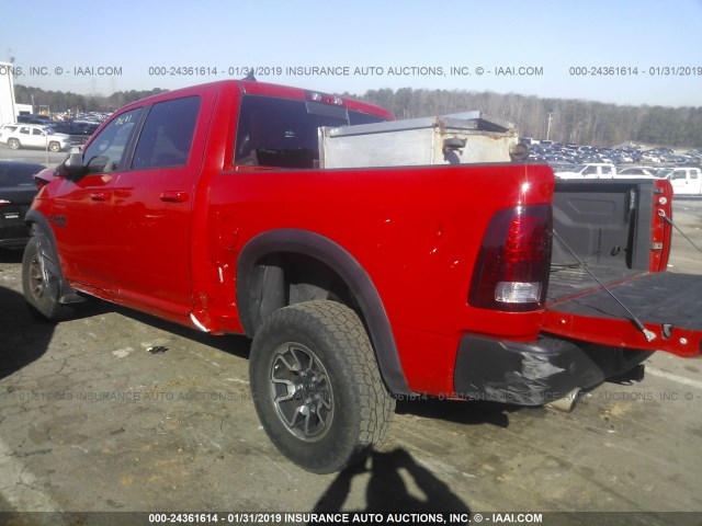 1C6RR6YT3GS148616 - 2016 RAM 1500 REBEL წითელი ფოტო 3