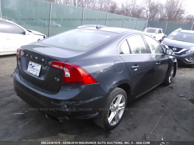 YV140MFK8F2356138 - 2015 VOLVO S60 PREMIER Dark Blue photo 4