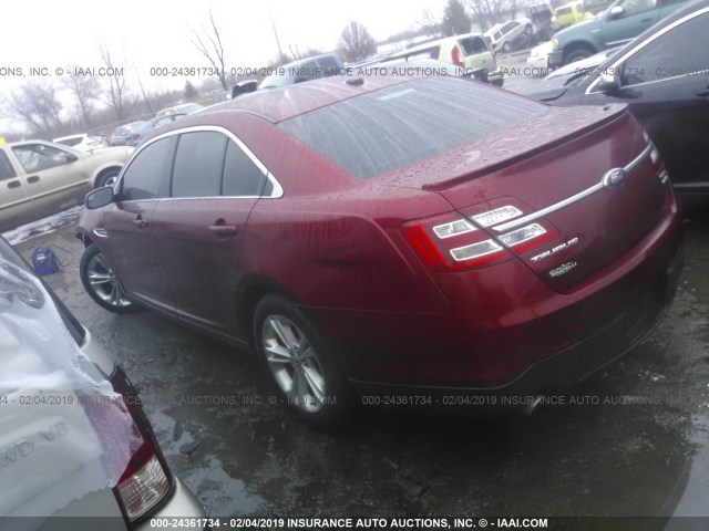 1FAHP2E91DG211938 - 2013 FORD TAURUS SEL RED photo 3