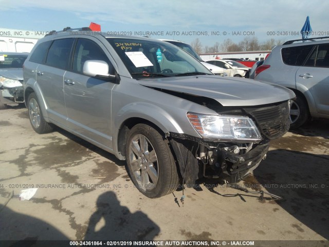 3D4GH67V09T134232 - 2009 DODGE JOURNEY R/T SILVER photo 1