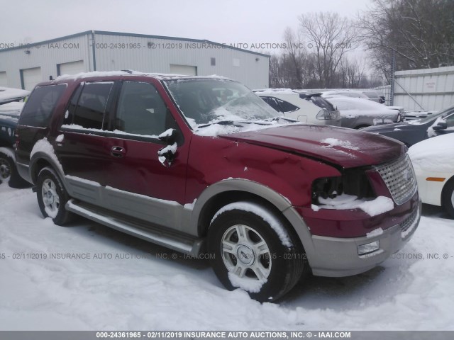 1FMPU17L04LB52658 - 2004 FORD EXPEDITION EDDIE BAUER RED photo 1